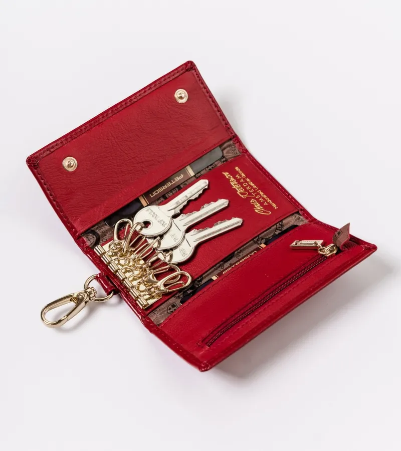 Etui skórzane Peterson PTN PL-6400 czerwony