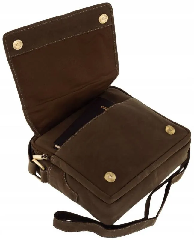 Skórzana listonoszka Always Wild 251L c. brązowa