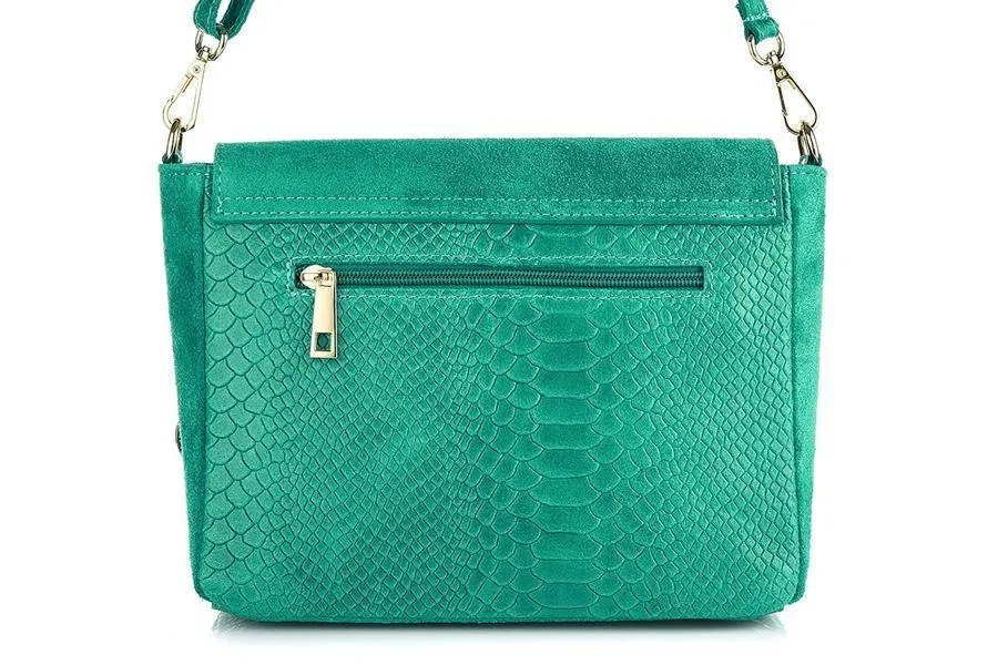 Listonoszka skórzana VERA PELLE T96 morska