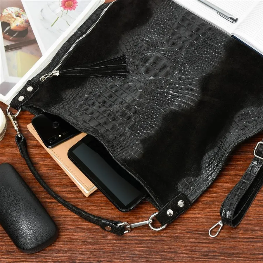 Shopperka skórzana BELTIMORE W10 czarna