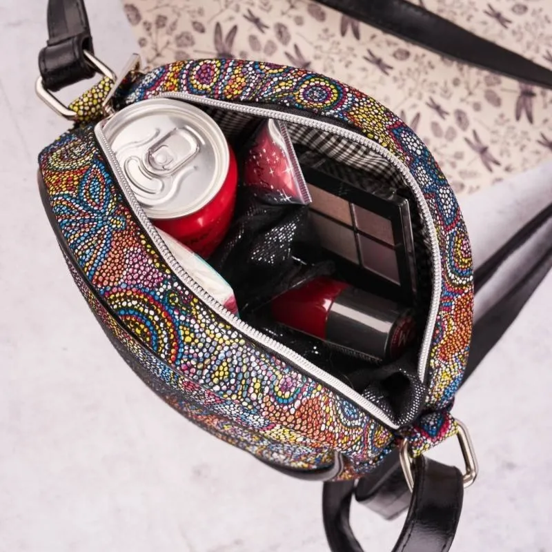 Listonoszka okrągła PAOLO PERUZZI skórzana GA477