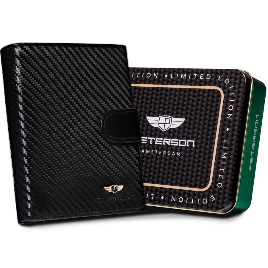 Portfel czarny Peterson skórzany PTN 317Z-CA-6563 BLACK