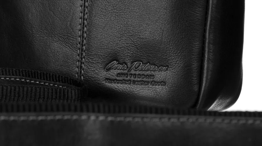 Listonoszka skórzana Peterson PTN TB-117-COM BLACK czarna