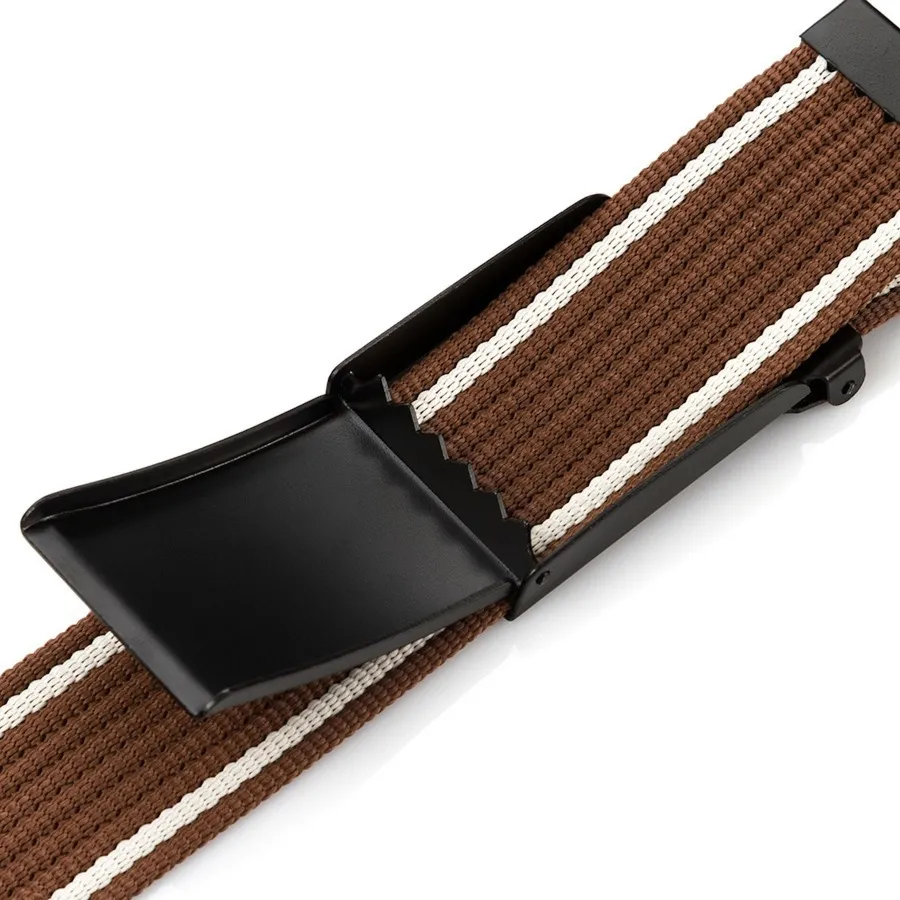 Pasek parciany PAOLO PERUZZI PW-08-105 CM brązowy