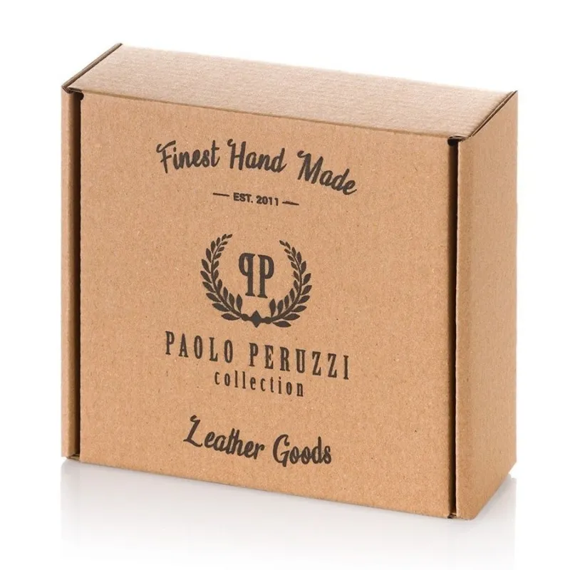 Pasek parciany PAOLO PERUZZI PW-12-95 cm czarny