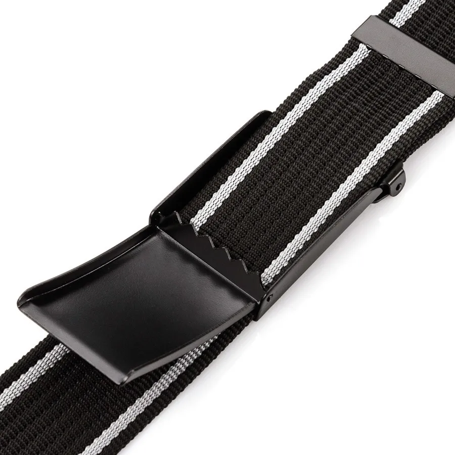 Pasek parciany PAOLO PERUZZI PW-10-95 cm czarny