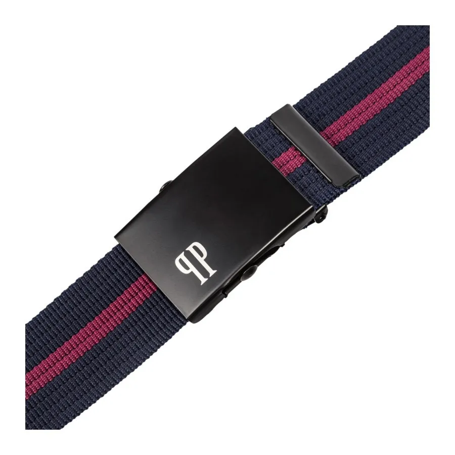 Pasek parciany PAOLO PERUZZI PW-24-95 cm granatowy