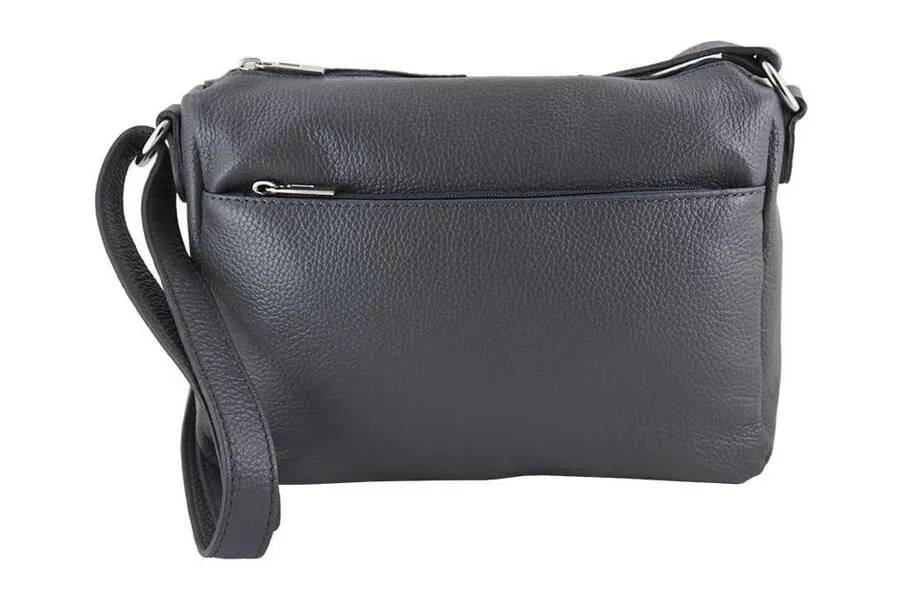 Listonoszka skórzana BARBERINI'S czarna 519-1