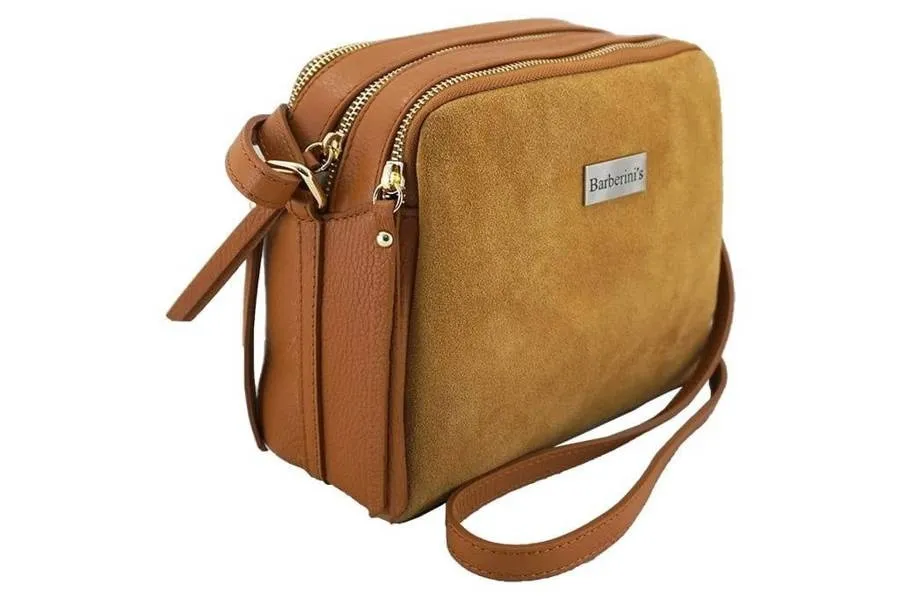 Listonoszka skórzana BARBERINI'S 710-1 czarna