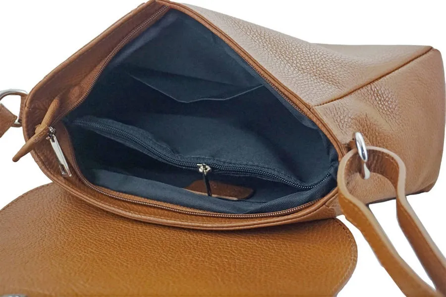 Listonoszka skórzana BARBERINI'S j. brązowa 925-12