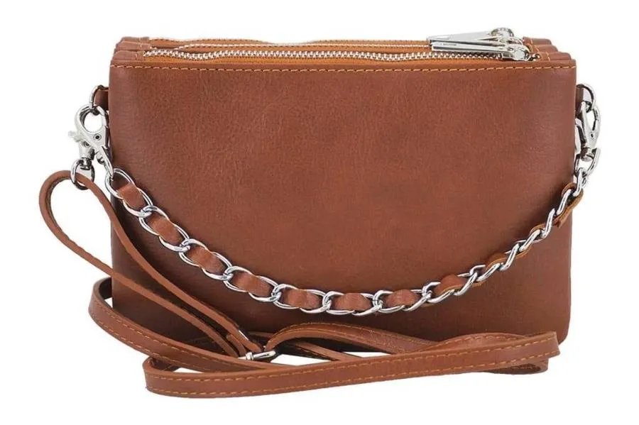 Listonoszka skórzana BARBERINI'S granatowa 172-4