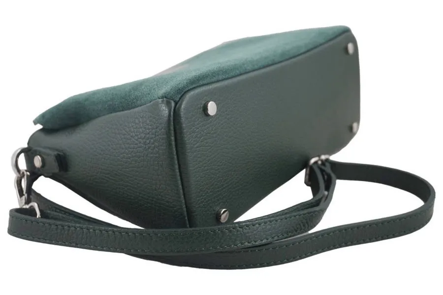 Listonoszka skórzana BARBERINI'S c. zielona 931-42