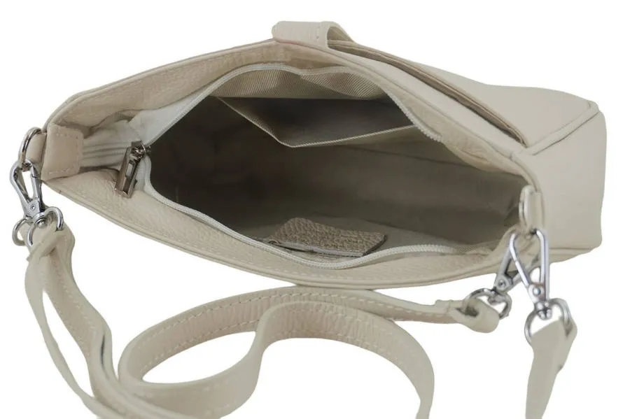 Listonoszka skórzana BARBERINI'S j. beżowa 936-10