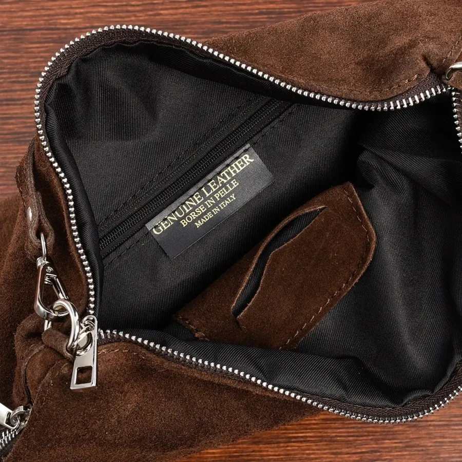 Listonoszka skórzana Vera Pelle W17 c. brązowa