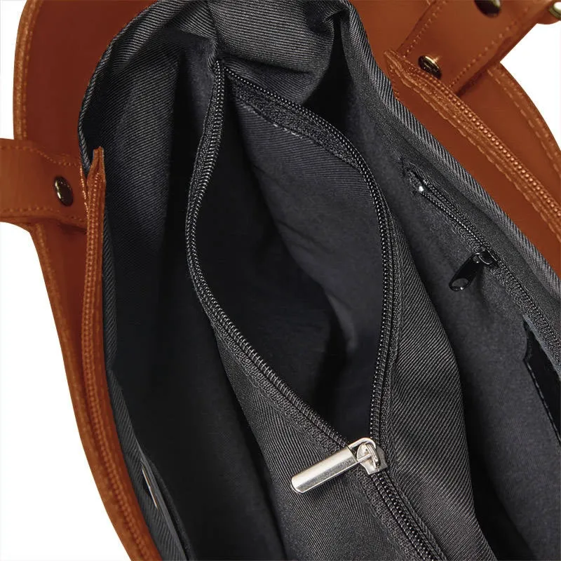 Torebka skórzana BETLEWSKI BVP-109 camelowa