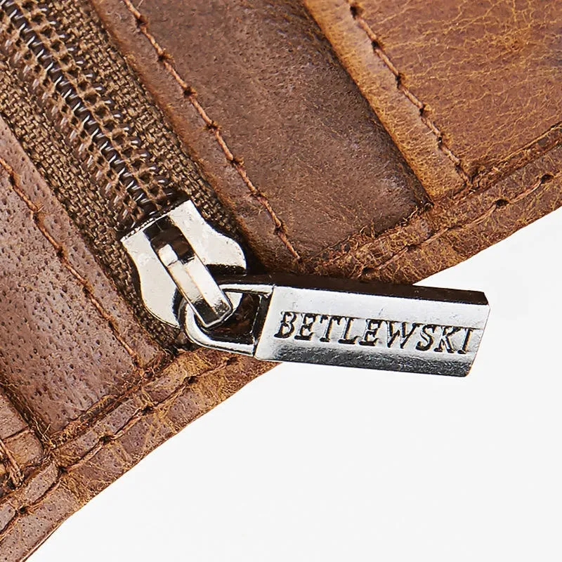 Portfel męski BETLEWSKI j. brązowy BPM-BB-62