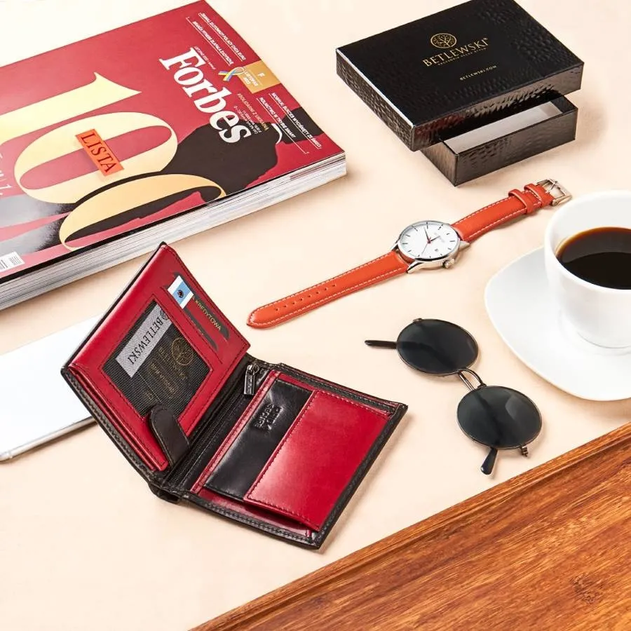 Portfel męski BETLEWSKI BPM-VTCC-62 CZARNY