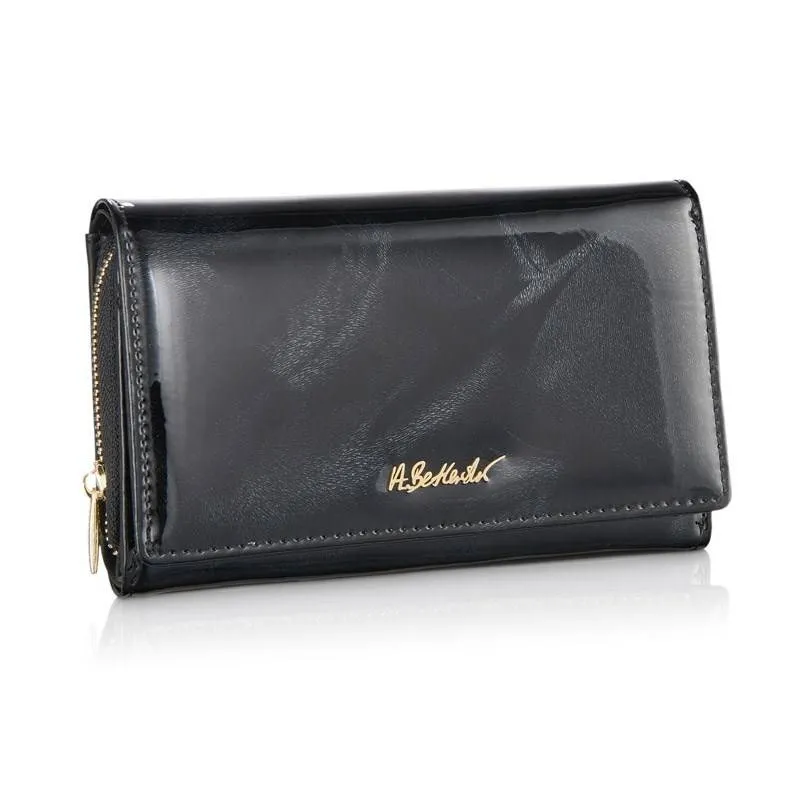 Portfel skórzany BETLEWSKI czarny BPD-FTS-513