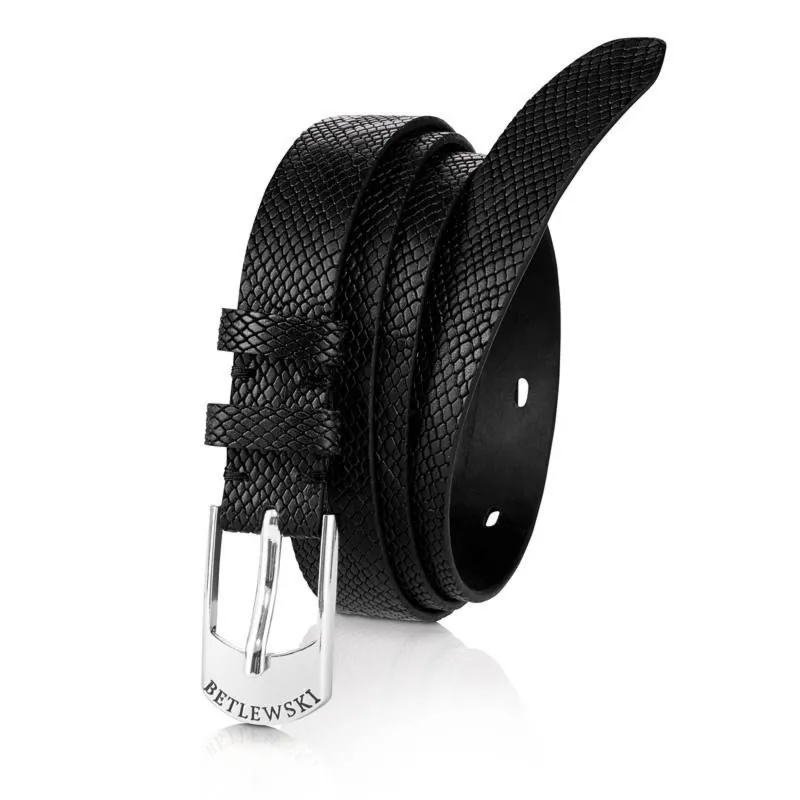 Pasek damski BETLEWSKI Czarny 85