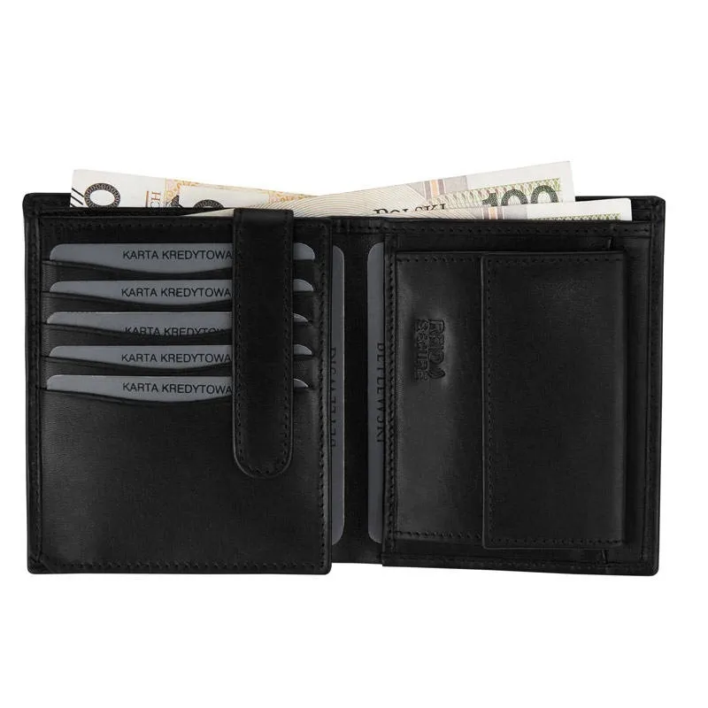 Portfel skórzany BETLEWSKI BPM-NVTC-307 CZARNY