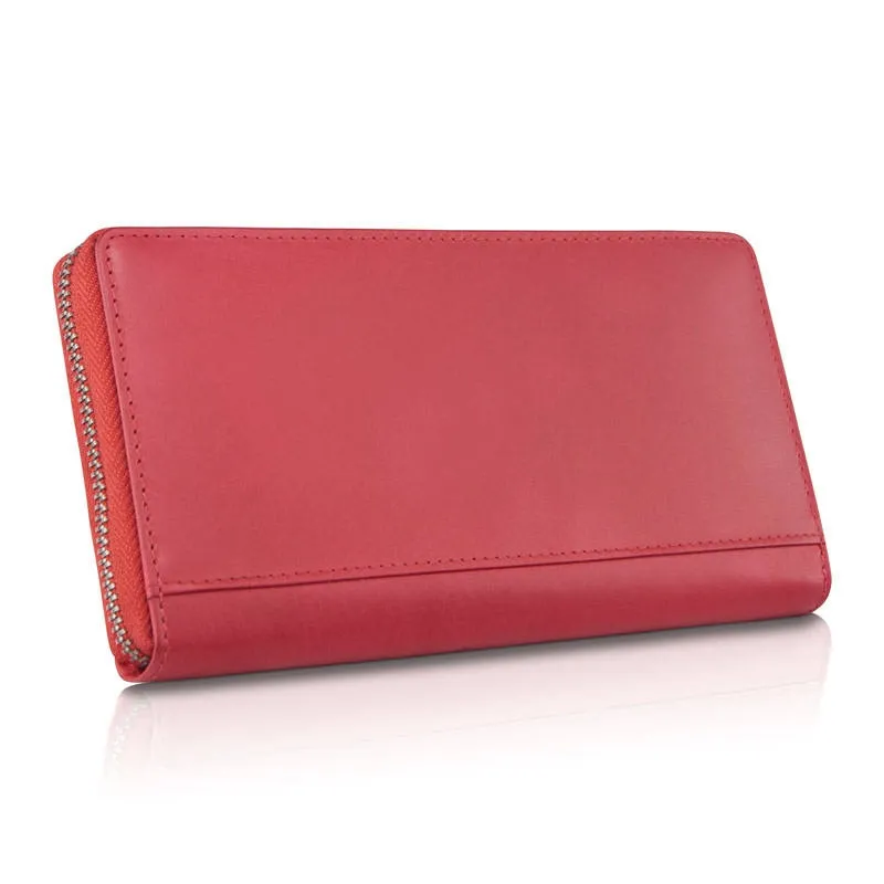 Portfel skórzany BETLEWSKI czerwony BPD-NVTC-360 RED