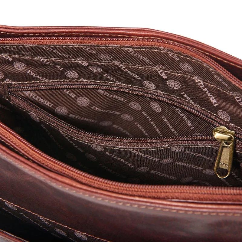 Torba skórzana BETLEWSKI TBS-301 BRAZOWY
