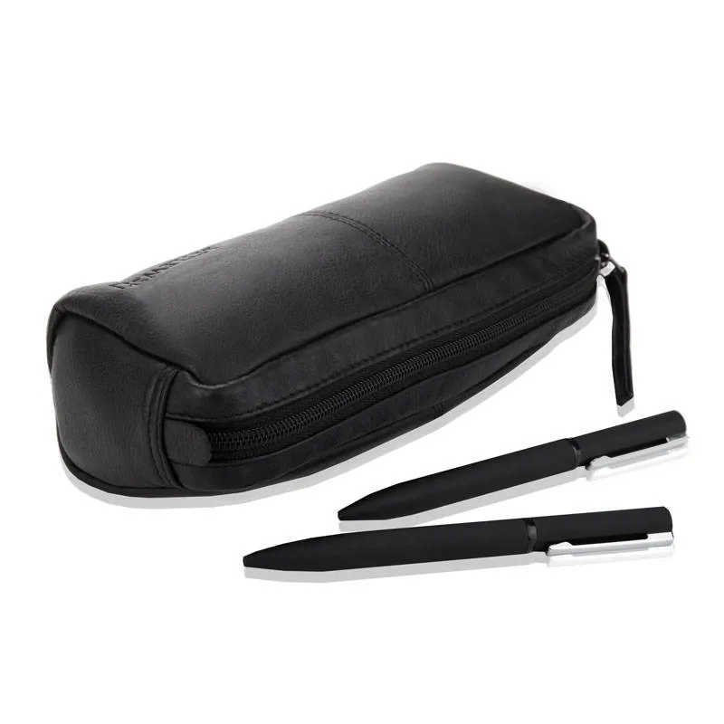 Piórnik skórzany kosmetyczka BETLEWSKI PBS-319 DDDM CZARNY