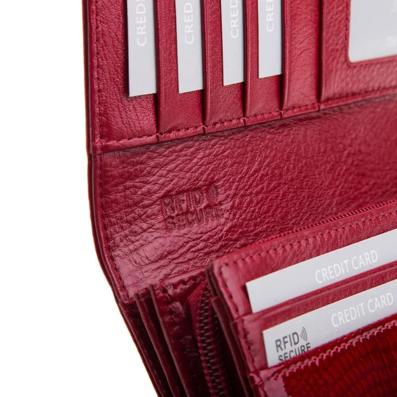 Portfel damski BETLEWSKI czerwony BPD-CR-106