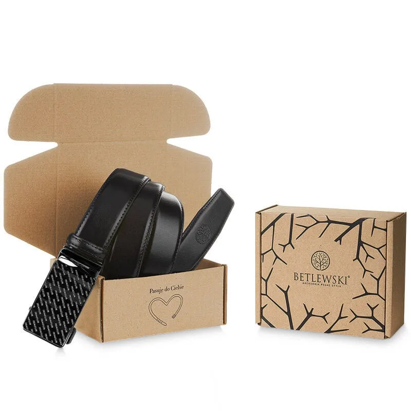 Skórzany pasek BETLEWSKI C30-LO CZARNY 130