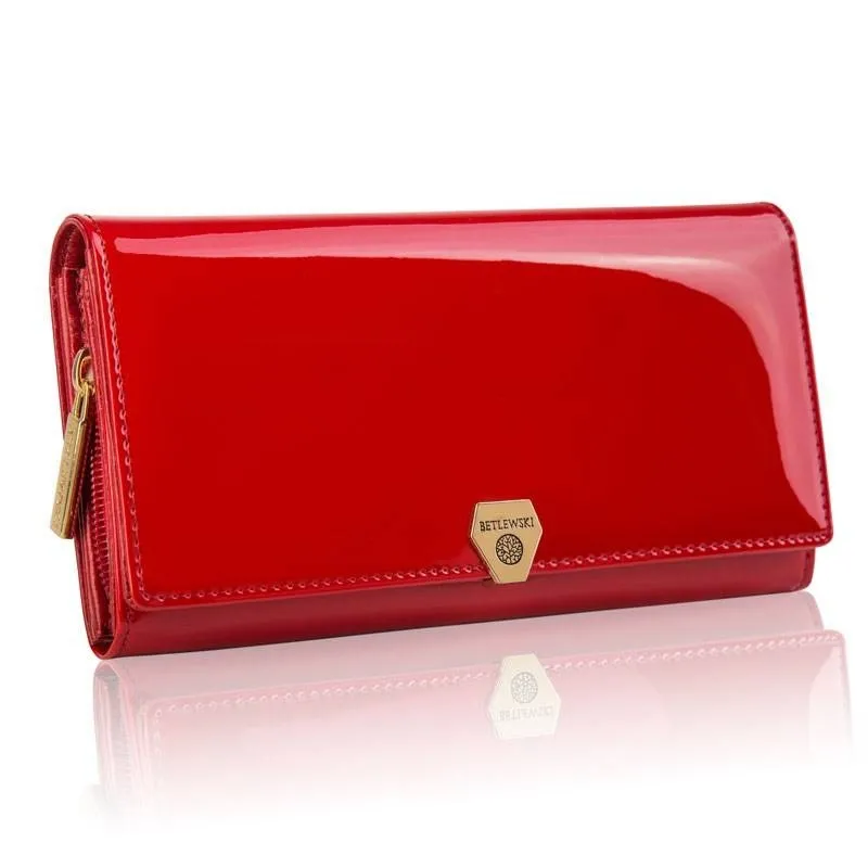 Portfel damski BETLEWSKI BPD-VS-106 CZERWONY