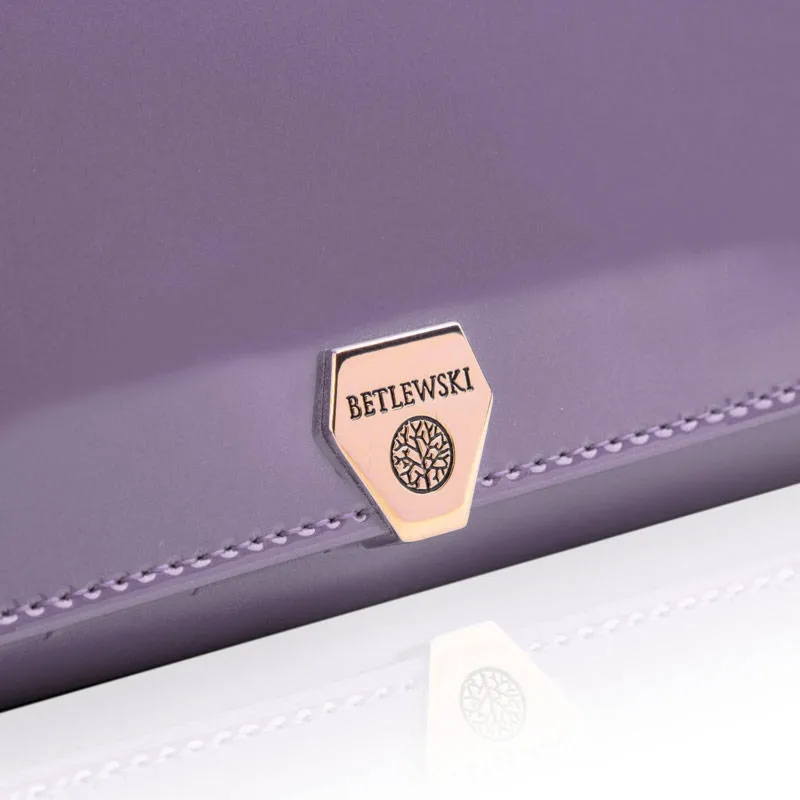 Portfel damski BETLEWSKI fioletowy BPD-VS-106 FIOLET