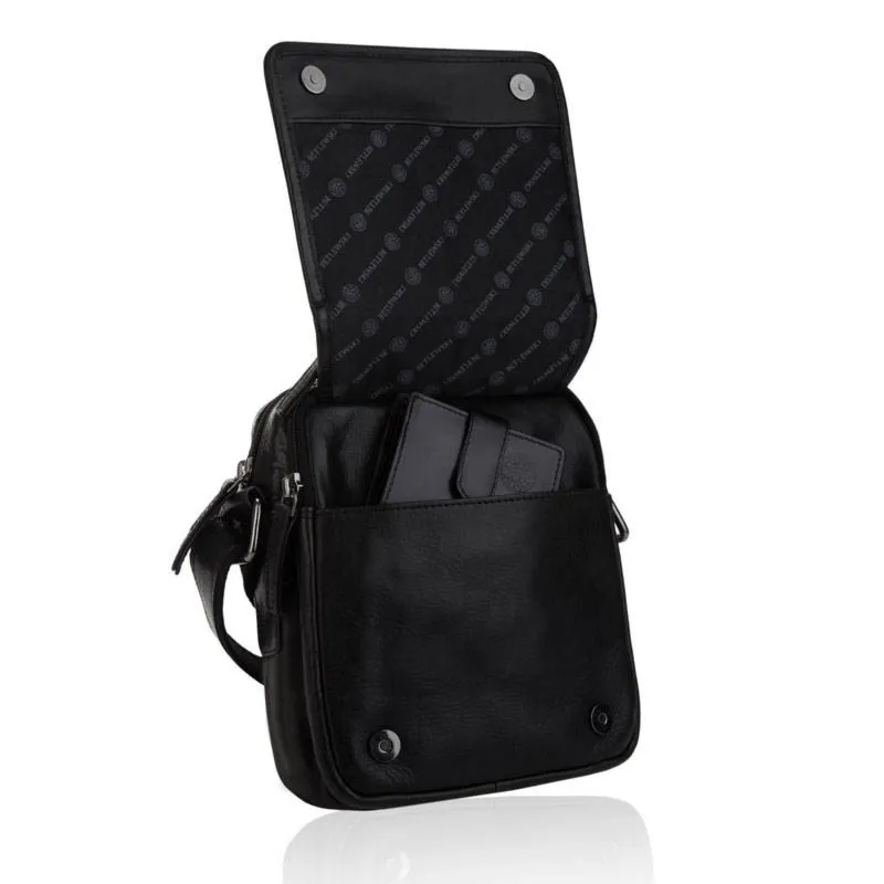 Listonoszka skórzana BETLEWSKI TBS-308 CZARNY