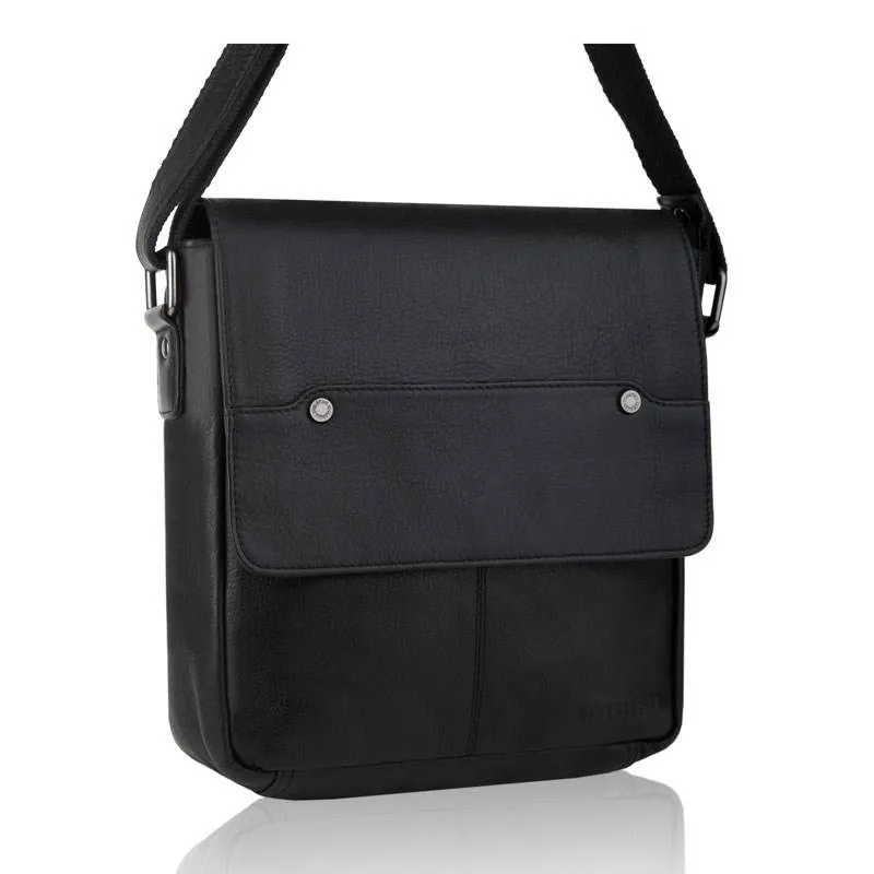 Listonoszka skórzana BETLEWSKI TBS-307 CZARNY