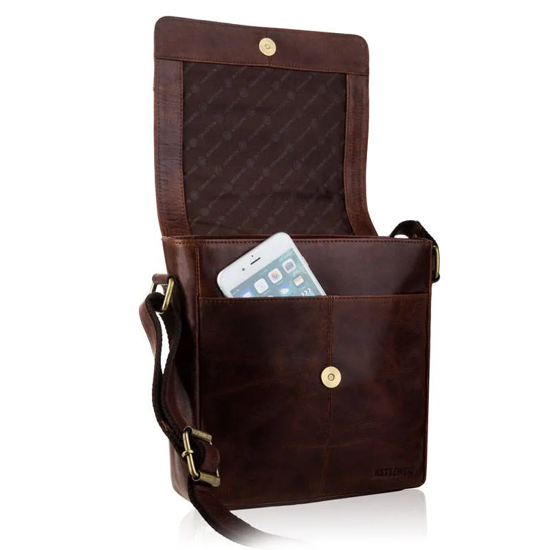 Listonoszka skórzana BETLEWSKI TBS-307 BRAZOWY