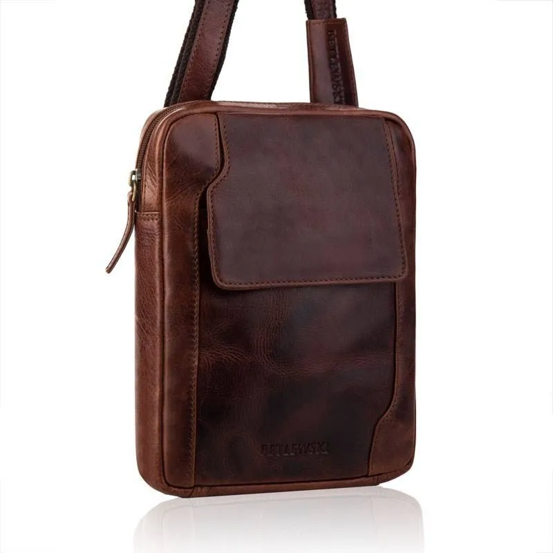 Listonoszka męska BETLEWSKI TBS-302 brązowa