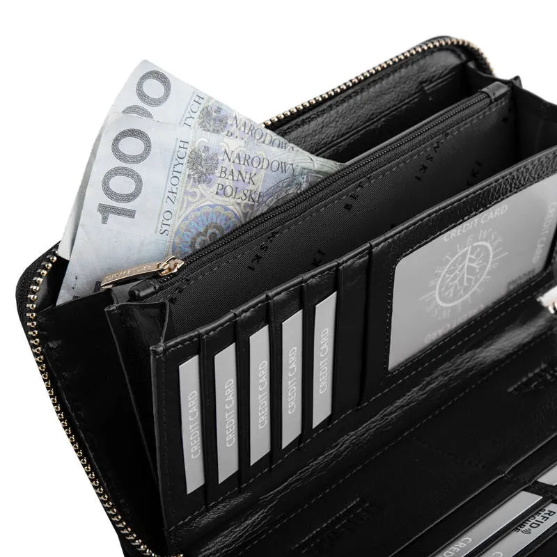 Portfel damski BETLEWSKI ZBPD-BS-5297 CZARNY