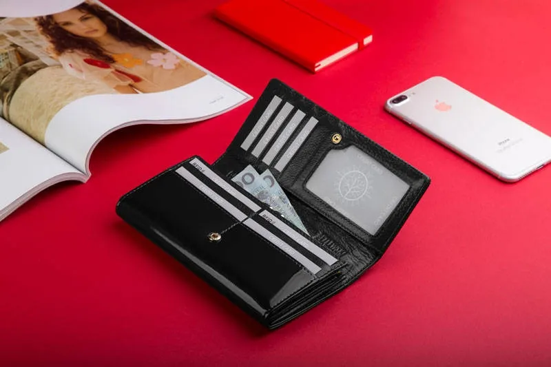 Portfel damski BETLEWSKI ZBPD-BS-100 CZARNY