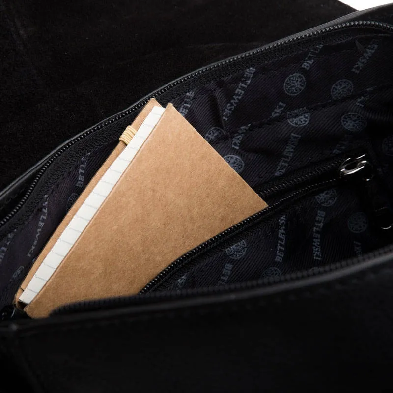 Listonoszka skórzana BETLEWSKI TBS-311 CZARNY