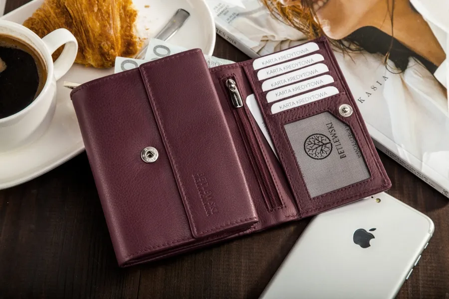 Portfel damski BETLEWSKI BPD-SS-11 ROZOWY