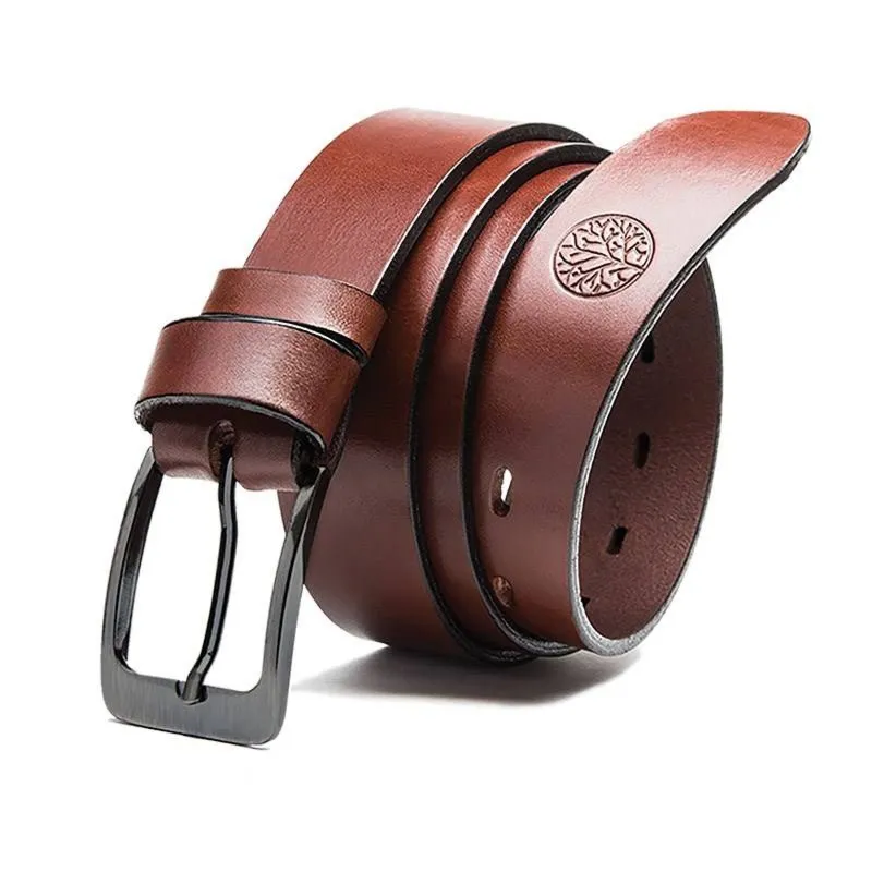 Skórzany pasek BETLEWSKI LIC35-0 brązowy 115