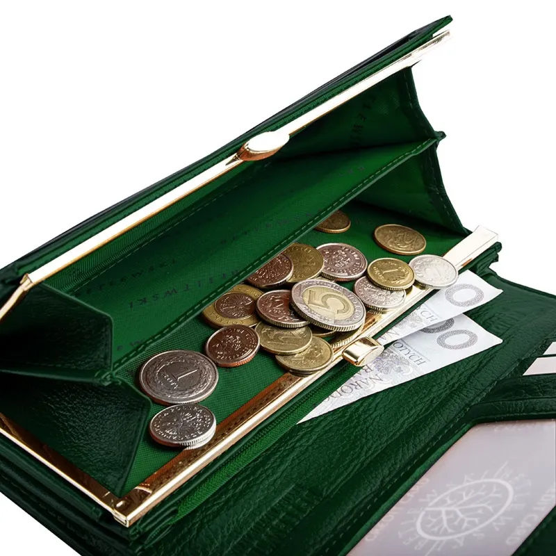 Portfel damski BETLEWSKI ZBPD-BS-100 ZIELONY