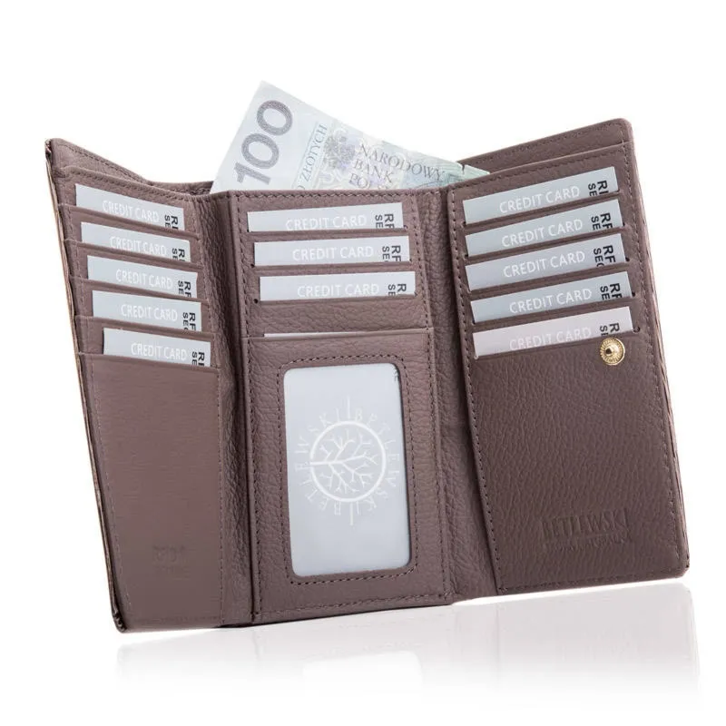 Portfel damski BETLEWSKI ZBPD-BS-108 SZARY