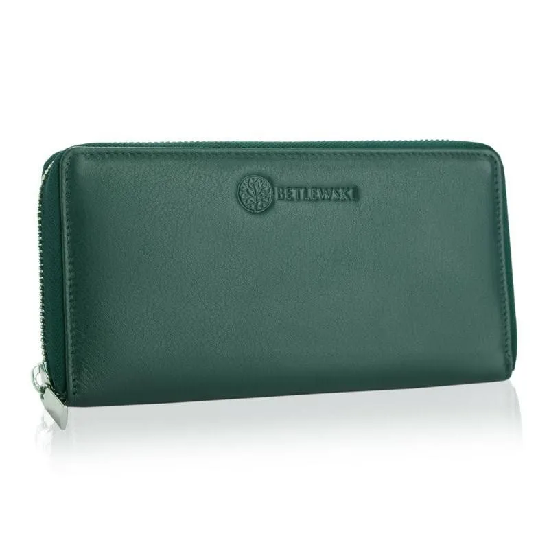 Portfel skórzany BETLEWSKI BPD-SS-21 ZIELONY
