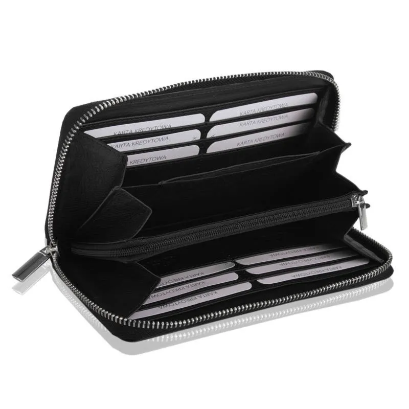 Portfel skórzany BETLEWSKI BPD-SS-21 CZARNY