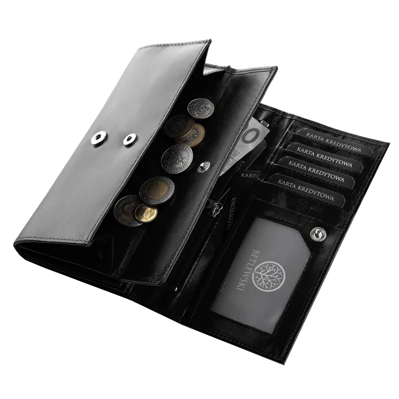 Portfel damski BETLEWSKI BPD-DZ-12 czarny