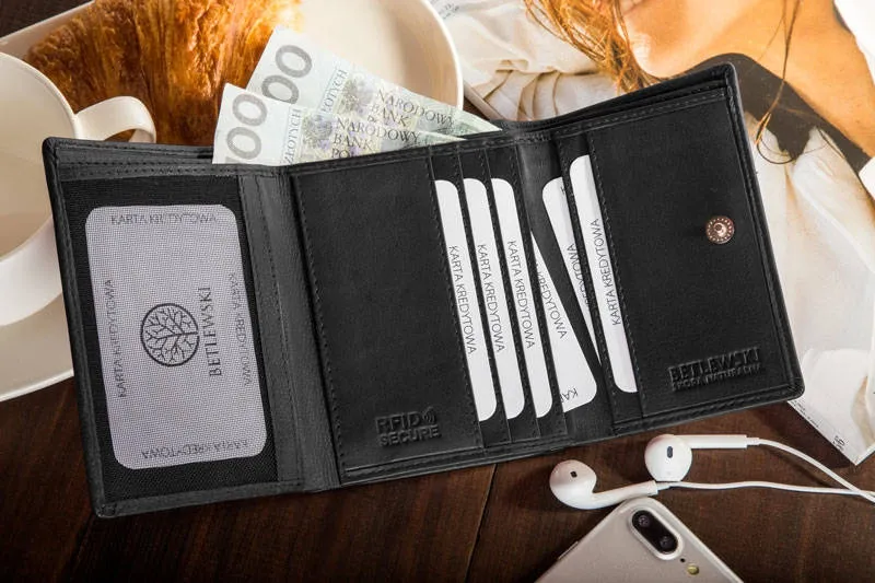 Portfel damski BETLEWSKI BPD-SS-14 NIEBIESKI