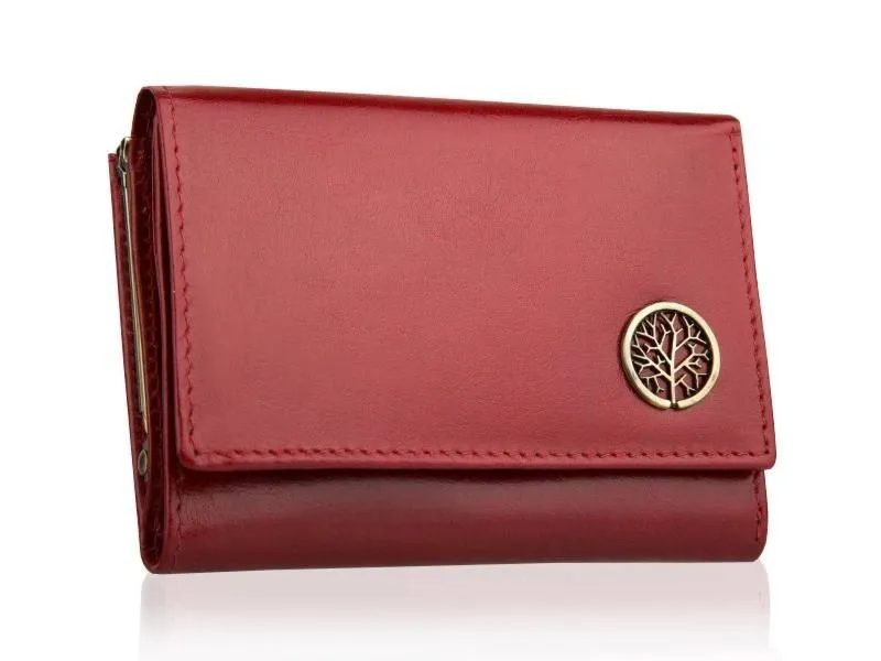 Portfel damski BETLEWSKI BPD-BF-14 CZERWONY