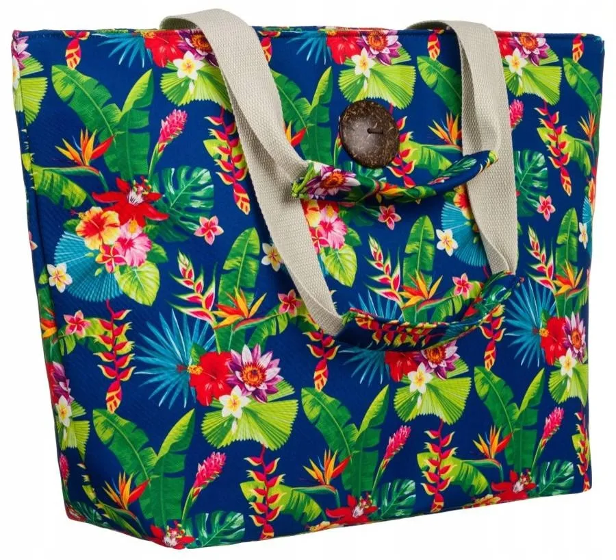 Torba zakupowo-plażowa [DH] 207 print tropikalny