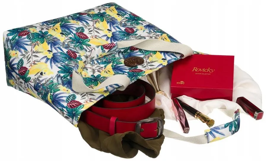 Torba zakupowo-plażowa [DH] 207 print papugi