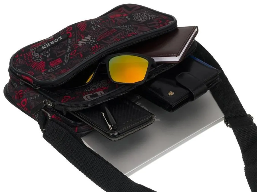 Listonoszka męska Loren [DH] H02-600D print wzorki